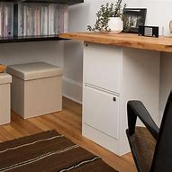 Image result for White Desk with Clear Drawers