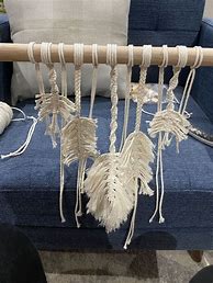 Image result for Small Macrame Leaf Wall Hanging