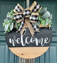 Image result for Hand Painted Welcome to Door Hanger