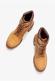 Image result for sebbe lace up lug soles boots women s size 9.5 camel by justfab