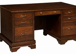 Image result for Solid Cherry Wood Executive Desk