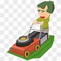 Image result for Man Mowing Lawn Clip Art