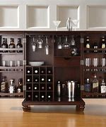 Image result for Mini Bar Cabinet Rounded Center