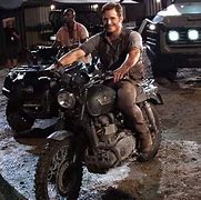 Image result for Chris Pratt Jurassic World Bike