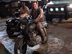 Image result for Chris Pratt Riding Motorcycle