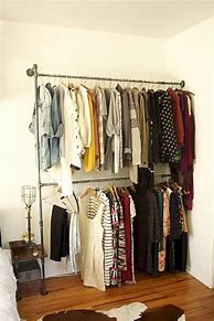 Image result for DIY Clothes Rack in Bedroom