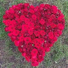 Burgeon Floral Design Pure Red Roses Heart