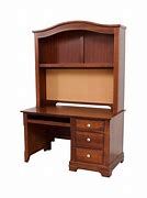 Image result for Dark Wood Desk with Hutch