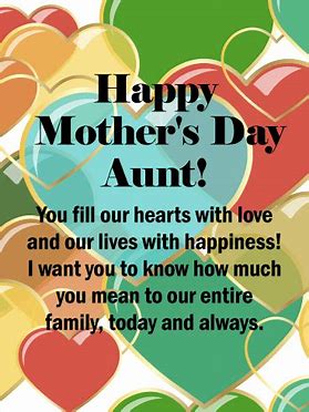 Image result for aunties card on mothers day