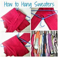 Image result for Hang a Sweater On a Hanger