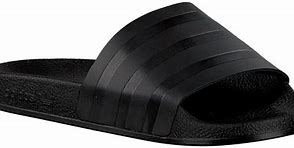 Image result for Adidas All-Black Slippers