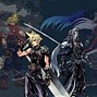 Image result for Sephiroth Sword through Cloud