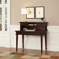 Image result for black writing desk with drawers