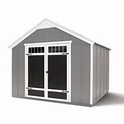 Image result for Shed Master 10 X 8 Wooden Storage Shed With Metal Roof And Complete Floor, 19509-9