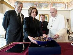 Image result for Pope Meets Nancy Pelosi