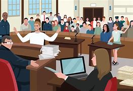 Image result for Cartoon Picture of a Court Room and Judge
