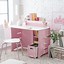 Image result for Pink Desk with Drawers