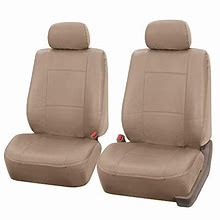 Image result for FH-PU001102 PU Leather Car Front Bucket Seat Covers Solid Tan Color