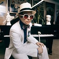 Image result for Elton John with Flower Sunglasses