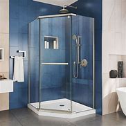 Image result for Dreamline | Flex Chrome Semi-Frameless Pivot Shower Door, 32-36 X 72 Inch, Glass - Floor & Decor