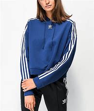 Image result for Adidas Stripe Out Crop Hoodie