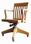 Image result for Wood Swivel Desk Chair