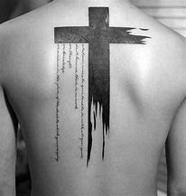 Image result for White Cross Tattoos for Men