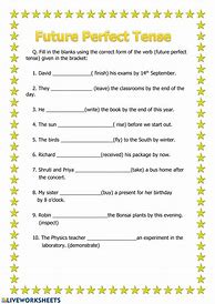 Image result for Future Tense Sheet