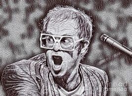 Image result for Elton John Sketch