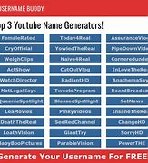 Image result for YouTube Username Generator