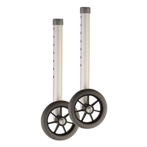 X Tall 5 Inch Wheels For 1 Inch Folding Walker (Adds 3.5 Inches Of  