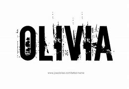 Image result for Name Olivia in a Tattoo