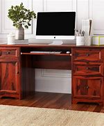 Image result for solid wood office desk