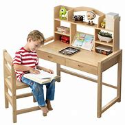 Image result for Kids School Desk and Chair Set