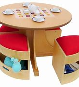 Image result for Kids Table with Storage