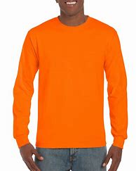 Image result for Orange Long Sleeve Shirt
