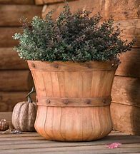 Image result for Wood Basket Planter