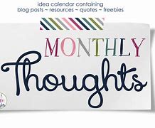 Image result for Monthly Thoughts