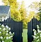Image result for Wood Fence Gate with Metal Posts