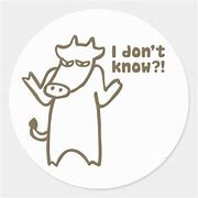 Image result for Don't Know Cartoon