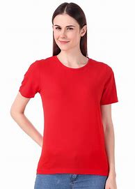 Image result for Red T Shirt Women Zara