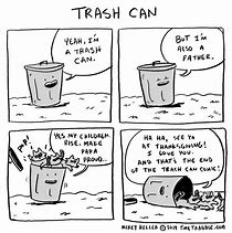 Image result for Round Trash Can