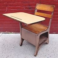 Image result for Antique Wooden Student Desk