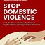 Image result for Domestic Violence Campaign Poster