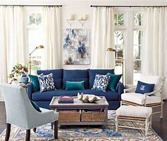 Image result for Blue Sofas Living Room