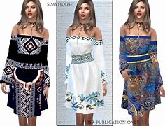 Image result for Sims 4 Boho Dress