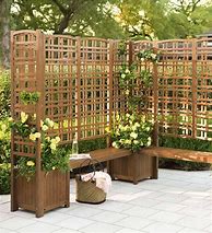 Image result for Trellis with Planter for Privacy