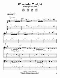 Image result for Wonderful Tonight Tabs Guitar