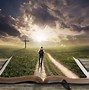 Image result for A Man Walking with a Bible