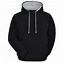 Image result for plain black hoodies